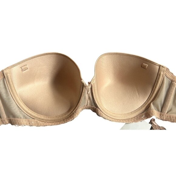 Wacoal b.tempt'd Faithfully Yours Strapless Bra Au Natural # 954108 - Size 34C - Picture 5 of 11